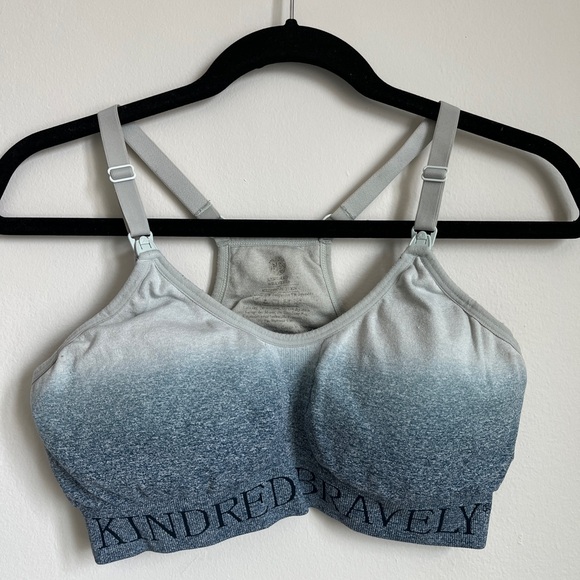 Kindred Bravely Sublime Nursing Sports Bra Ombre Storm Sz M - Picture 2 of 4